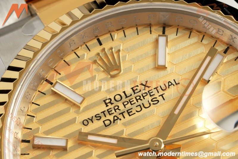 Rolex - Datejust 126233 36mm Oys Flt 904L YG/SS G-Wave/Stk ARF SH3235