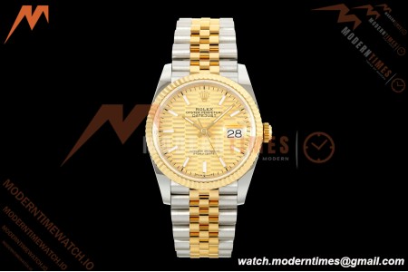 Rolex - Datejust 126233 36mm Jub Flt 904L YG/SS G-Wave/Stk ARF SH3235
