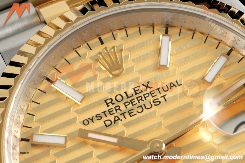 Rolex - Datejust 126233 36mm Jub Flt 904L YG/SS G-Wave/Stk ARF SH3235