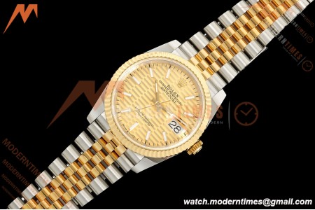Rolex - Datejust 126233 36mm Jub Flt 904L YG/SS G-Wave/Stk ARF SH3235