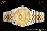 Rolex - Datejust 126233 36mm Jub Flt 904L YG/SS G-Wave/Dia ARF SH3235