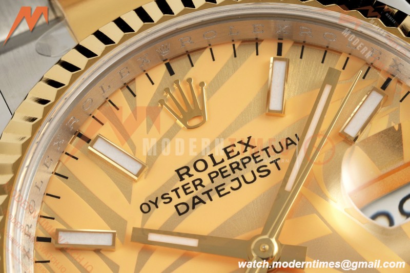 Rolex - Datejust 126233 36mm Oys Flt 904L YG/SS G-Palm/Stk ARF SH3235 | 롤렉스 - 데이트저스트 126233 36mm 오이즈 플라이백 904L YG/SS G-팜/스틸 ARF SH3235