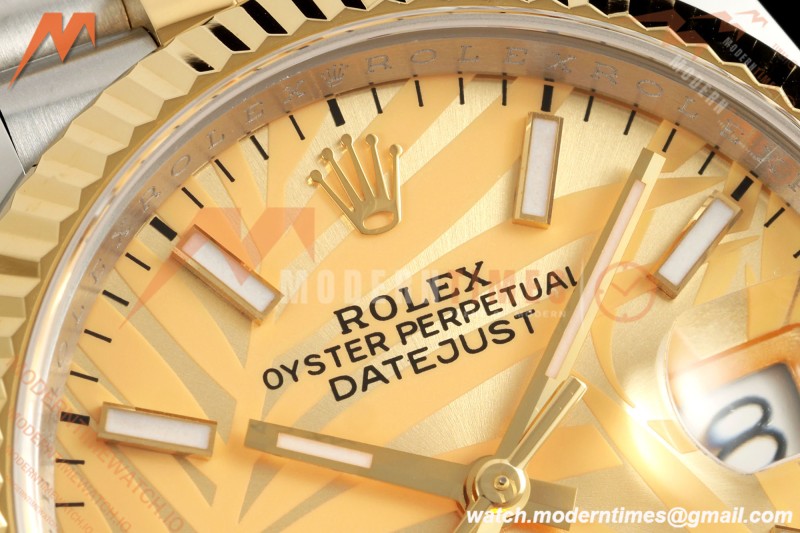 Rolex - Datejust 126233 36mm Jub Flt 904L YG/SS G-Palm/Stk ARF SH3235