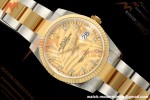 Rolex - Datejust 126233 36mm Oys Flt 904L YG/SS G-Palm/Dia ARF SH3235 | 롤렉스 - 데이트저스트 126233 36mm 오이즈 플렛 904L YG/SS G-팜/다이아 ARF SH3235