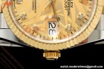 Rolex - Datejust 126233 36mm Jub Flt 904L YG/SS G-Palm/Dia ARF SH3235 | 롤렉스 - 데이트저스트 126233 36mm 주브 플랫 904L YG/SS G-팜/다이아 ARF SH3235