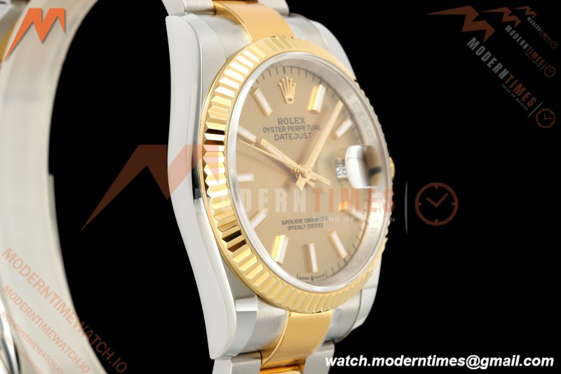 Rolex - Datejust 126233 36mm Oys Flt 904L YG/SS Gold/Stk ARF SH3235