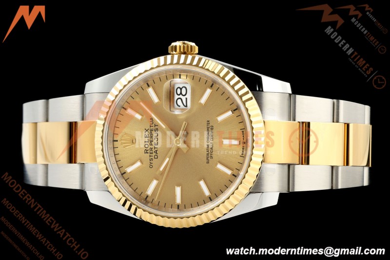 Rolex - Datejust 126233 36mm Oys Flt 904L YG/SS Gold/Stk ARF SH3235