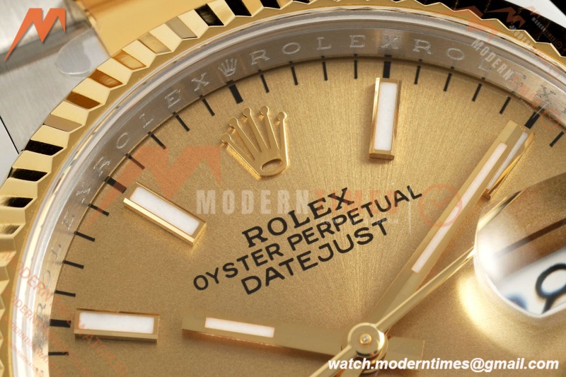 Rolex - Datejust 126233 36mm Oys Flt 904L YG/SS Gold/Stk ARF SH3235