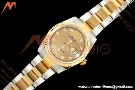 Rolex - Datejust 126233 36mm Oys Flt 904L YG/SS Gold/Dia ARF SH3235