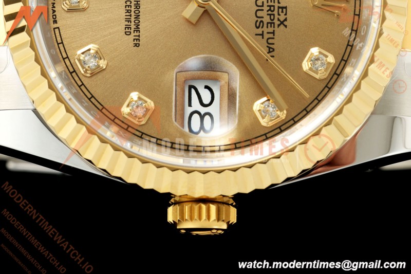 Rolex - Datejust 126233 36mm Oys Flt 904L YG/SS Gold/Dia ARF SH3235