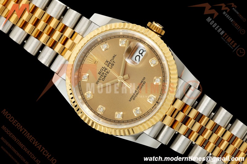 Rolex - Datejust 126233 36mm Jub Flt 904L YG/SS Gold/Dia ARF SH3235