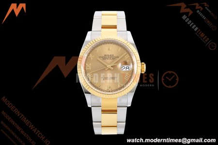 Rolex - Datejust 126233 36mm Oys Flt 904L YG/SS Gold/Rmn ARF SH3235