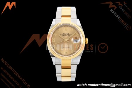 Rolex - Datejust 126233 36mm Oys Flt 904L YG/SS Gold/Rmn ARF SH3235