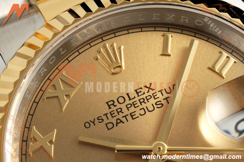Rolex - Datejust 126233 36mm Oys Flt 904L YG/SS Gold/Rmn ARF SH3235