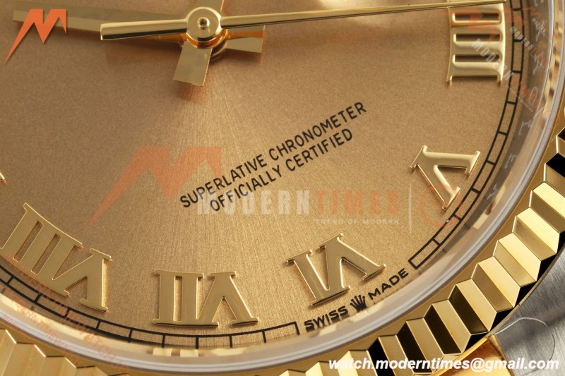 Rolex - Datejust 126233 36mm Oys Flt 904L YG/SS Gold/Rmn ARF SH3235