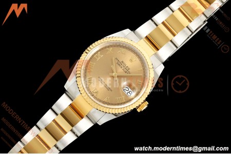 Rolex - Datejust 126233 36mm Oys Flt 904L YG/SS Gold/Rmn ARF SH3235