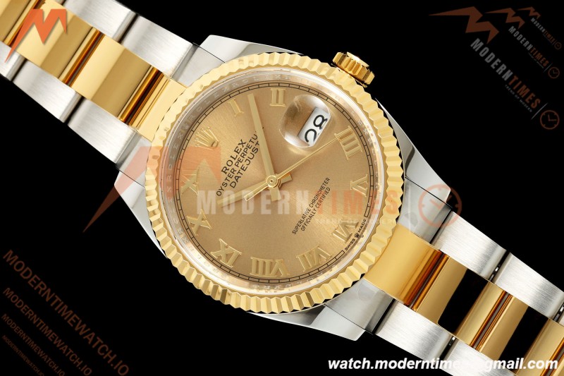 Rolex - Datejust 126233 36mm Oys Flt 904L YG/SS Gold/Rmn ARF SH3235