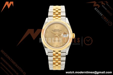 Rolex - Datejust 126233 36mm Jub Flt 904L YG/SS Gold/Rmn ARF SH3235