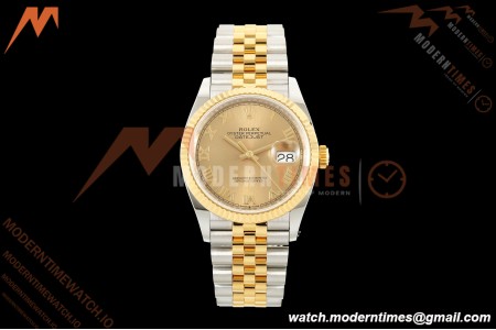 Rolex - Datejust 126233 36mm Jub Flt 904L YG/SS Gold/Rmn ARF SH3235