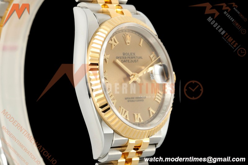 Rolex - Datejust 126233 36mm Jub Flt 904L YG/SS Gold/Rmn ARF SH3235 | 롤렉스 - 데이트저스트 126233 36mm 주브 플랫 904L YG/SS 골드/Rmn ARF SH3235