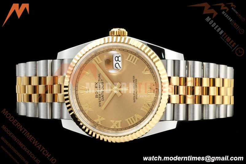 Rolex - Datejust 126233 36mm Jub Flt 904L YG/SS Gold/Rmn ARF SH3235 | 롤렉스 - 데이트저스트 126233 36mm 주브 플랫 904L YG/SS 골드/Rmn ARF SH3235