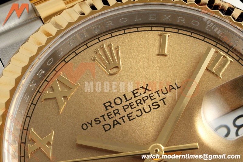 Rolex - Datejust 126233 36mm Jub Flt 904L YG/SS Gold/Rmn ARF SH3235 | 롤렉스 - 데이트저스트 126233 36mm 주브 플랫 904L YG/SS 골드/Rmn ARF SH3235