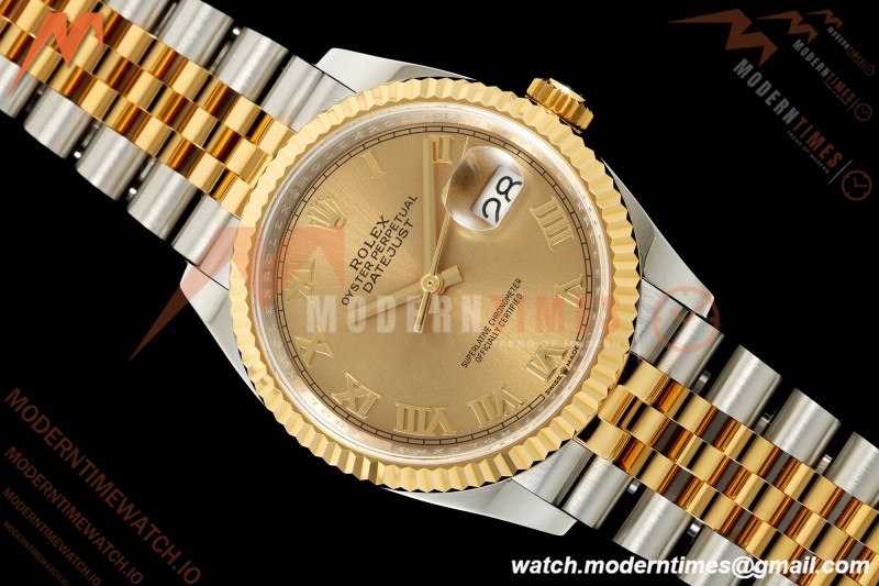 Rolex - Datejust 126233 36mm Jub Flt 904L YG/SS Gold/Rmn ARF SH3235 | 롤렉스 - 데이트저스트 126233 36mm 주브 플랫 904L YG/SS 골드/Rmn ARF SH3235