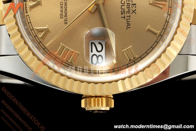 Rolex - Datejust 126233 36mm Jub Flt 904L YG/SS Gold/Rmn ARF SH3235 | 롤렉스 - 데이트저스트 126233 36mm 주브 플랫 904L YG/SS 골드/Rmn ARF SH3235
