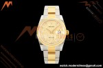 Rolex - Datejust 126233 36mm Oys Flt 904L YG/SS Gold/Rmn ARF SH3235 | 롤렉스 - 데이트저스트 126233 36mm 오이즈 플렛 904L YG/SS 실버 주브/다이아 ARF SH3235