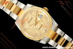 Rolex - Datejust 126233 36mm Oys Flt 904L YG/SS Gold/Rmn ARF SH3235 | 롤렉스 - 데이트저스트 126233 36mm 오이즈 플렛 904L YG/SS 실버 주브/다이아 ARF SH3235