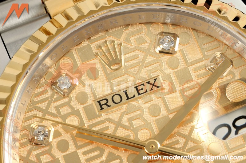 Rolex - Datejust 126233 36mm Jub Flt 904L YG/SS Silver Jub/Dia ARF SH3235