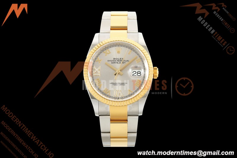 Rolex - Datejust 126233 36mm Oys Flt 904L YG/SS Silv/Rmn ARF SH3235 | 롤렉스 - 데이트저스트 126233 36mm Oys Flt 904L YG/SS Silv/Rmn ARF SH3235