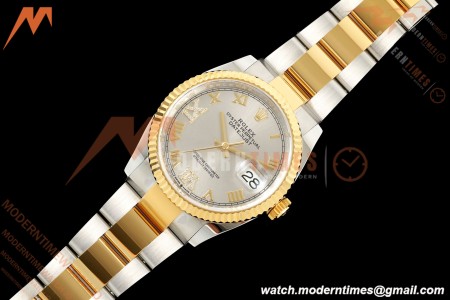 Rolex - Datejust 126233 36mm Oys Flt 904L YG/SS Silv/Rmn ARF SH3235