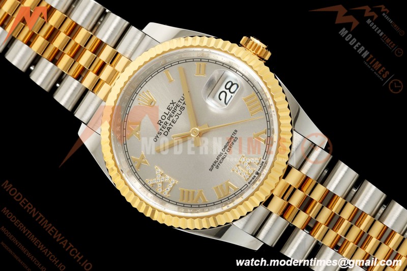 Rolex - Datejust 126233 36mm Jub Flt 904L YG/SS Silv/Rmn ARF SH3235