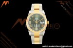 Rolex - Datejust 126233 36mm Oys Flt 904L YG/SS Green/Rmn ARF SH3235