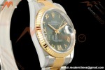 Rolex - Datejust 126233 36mm Oys Flt 904L YG/SS Green/Rmn ARF SH3235