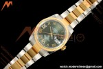 Rolex - Datejust 126233 36mm Oys Flt 904L YG/SS Green/Rmn ARF SH3235