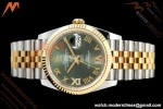 Rolex - Datejust 126233 36mm Jub Flt 904L YG/SS Green/Rmn ARF SH3235 | 롤렉스 - 데이트저스트 126233 36mm 주브 플랫 904L YG/SS 그린/Rmn ARF SH3235