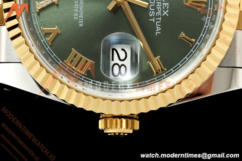 Rolex - Datejust 126233 36mm Jub Flt 904L YG/SS Green/Rmn ARF SH3235 | 롤렉스 - 데이트저스트 126233 36mm 주브 플랫 904L YG/SS 그린/Rmn ARF SH3235