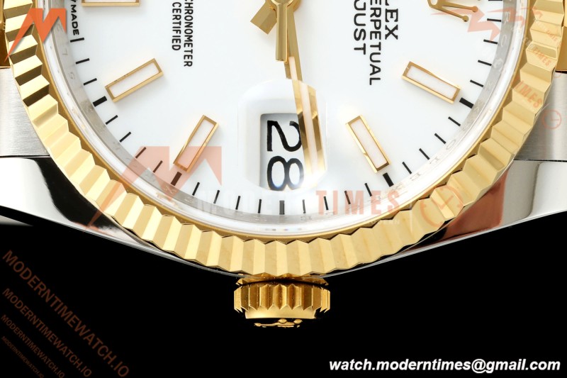 Rolex - Datejust 126233 36mm Jub Flt 904L YG/SS Wht/Stk ARF SH3235