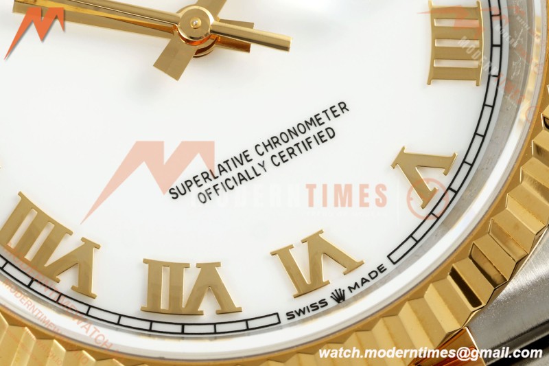 Rolex - Datejust 126233 36mm Jub Flt 904L YG/SS Wht/Rmn ARF SH3235