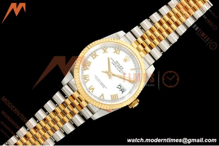 Rolex - Datejust 126233 36mm Jub Flt 904L YG/SS Wht/Rmn ARF SH3235
