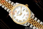 Rolex - Datejust 126233 36mm Jub Flt 904L YG/SS Wht/Rmn ARF SH3235