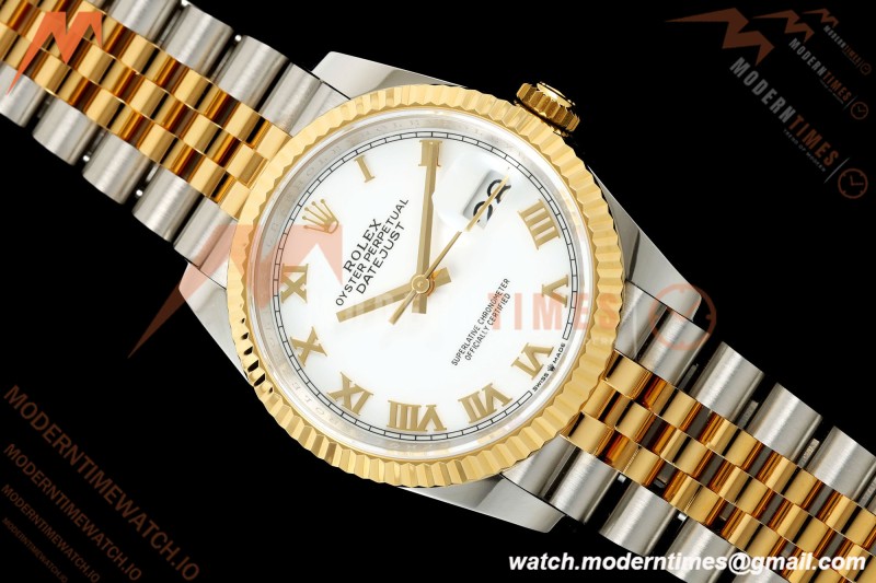 Rolex - Datejust 126233 36mm Jub Flt 904L YG/SS Wht/Rmn ARF SH3235