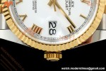 Rolex - Datejust 126233 36mm Jub Flt 904L YG/SS Wht/Rmn ARF SH3235