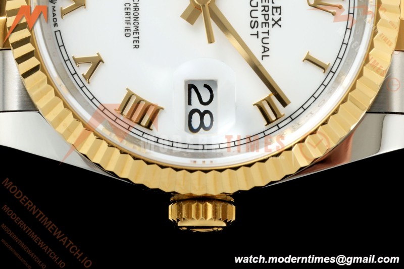 Rolex - Datejust 126233 36mm Jub Flt 904L YG/SS Wht/Rmn ARF SH3235