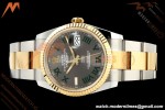 Rolex - Datejust 126233 36mm Oys Flt 904L YG/SS Grey/Rmn Wimbledon Dial ARF SH3235