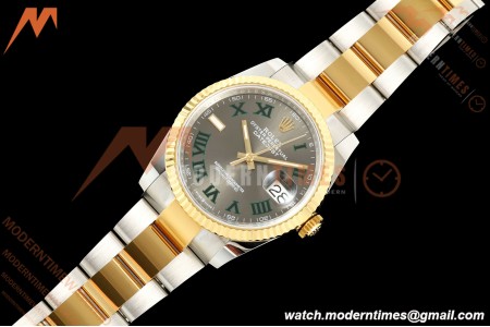 Rolex - Datejust 126233 36mm Oys Flt 904L YG/SS Grey/Rmn Wimbledon Dial ARF SH3235 | 롤렉스 - 데이트저스트 126233 36mm 오이즈 FLT 904L YG/SS 그레이/Rmn 윔블던 다이얼 ARF SH3235