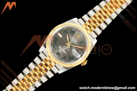 Rolex - Datejust 126233 36mm Jub Flt 904L YG/SS Grey/Rmn Wimbledon Dial ARF SH3235