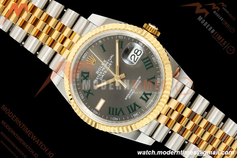 Rolex - Datejust 126233 36mm Jub Flt 904L YG/SS Grey/Rmn Wimbledon Dial ARF SH3235